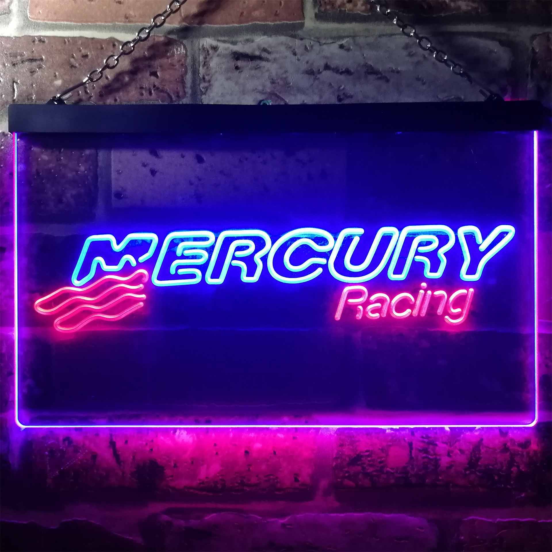 Mercury Racing Dual LED Neon Light Sign